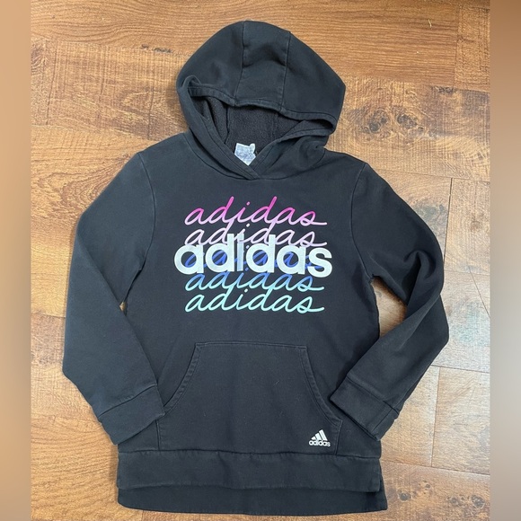 Adidas girls hoodie size medium 10/12 - Picture 1 of 7